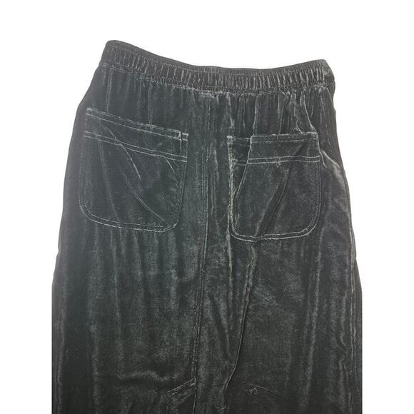 NWT The Art and Craft of J. Jill 100% Rayon Velvet Skirt Black Sz 2P - Picture 7 of 7